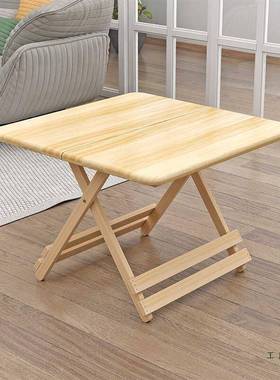 实木家用折叠桌F5M8979T户外摆摊便携式正形小方桌饭餐方桌简桌易