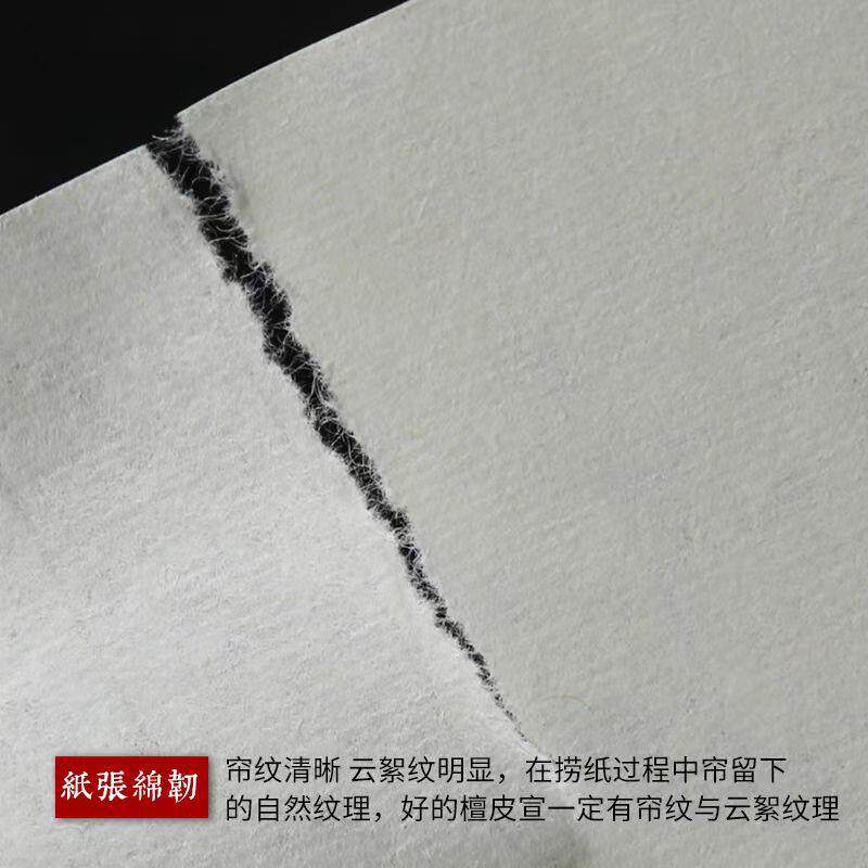 纸国画加厚宣四尺六尺作品半熟xWHj3eNW宣生纸山水檀皮生书法国画