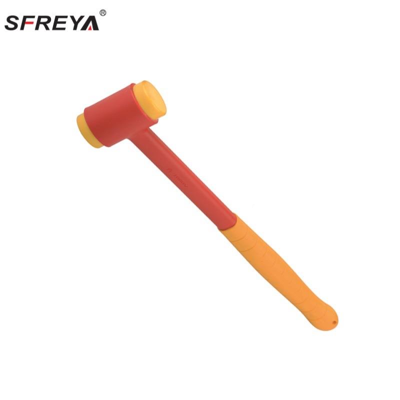 锤绝缘工工具绝缘无回弹VDE绝缘S618-30耐压100V无回弹锤绝缘锤子