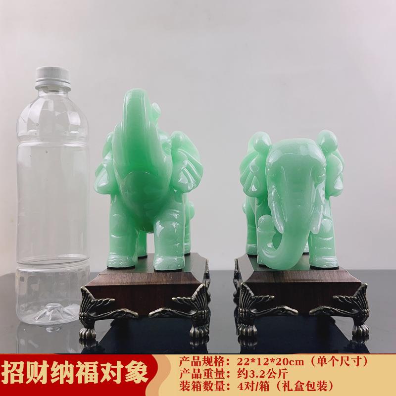厂家招财纳福吉祥大象工艺品摆件家居客厅书房装饰品
