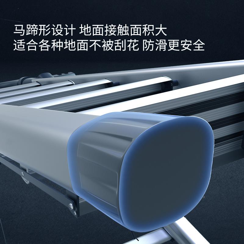 梯铝金梯子家KHA用叠室内多功能梯子人字折梯楼梯爬梯不合锈钢扶