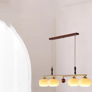 2025年式宅美寂风复古中古风viage灯餐厅JTO客t厅吊灯轻奢中山灯n