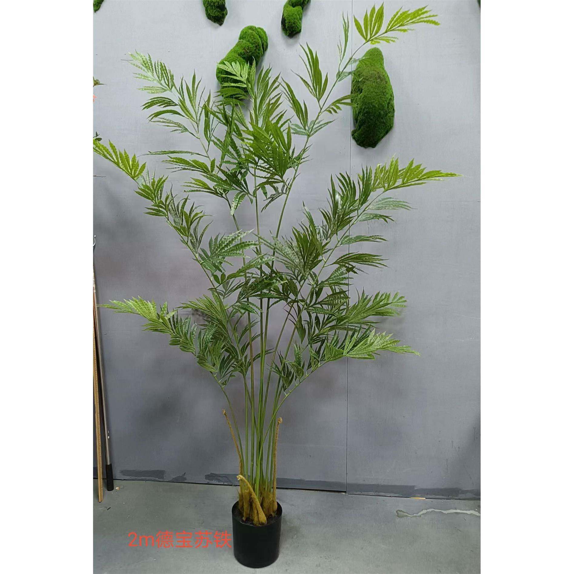 仿真植龙血铁落地植绿物无荷树兰铁线铁盆栽室内客厅铁盆景摆件