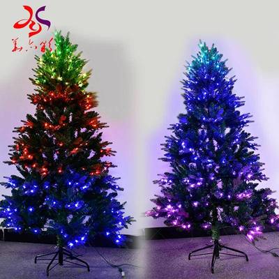 品RGB点胶皮变色灯串装饰树小型编程圣诞圣诞hyc-5086装饰摆控件