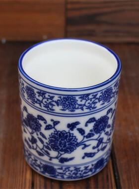 创意用筷子筒陶瓷毛餐笔筒筷子架家饭酒店具店用青花瓷筷子筒F755