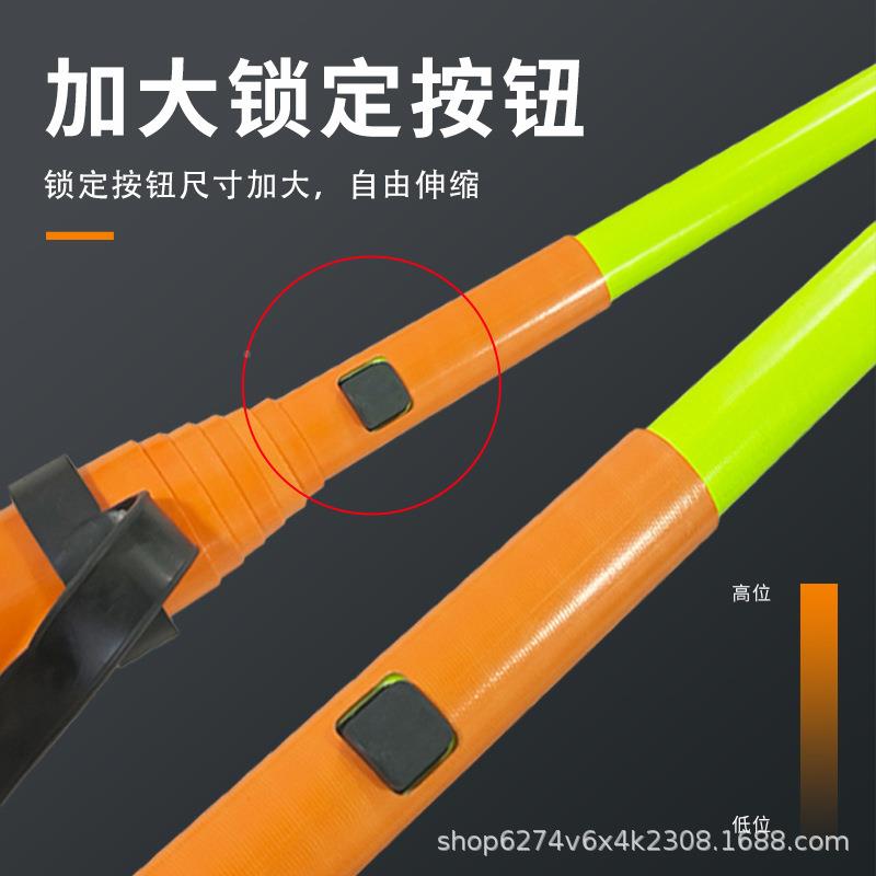 RZM橘红作色绝缘操杆38米-1.2米绝三角形缘伸缩杆三角形绝缘拉闸