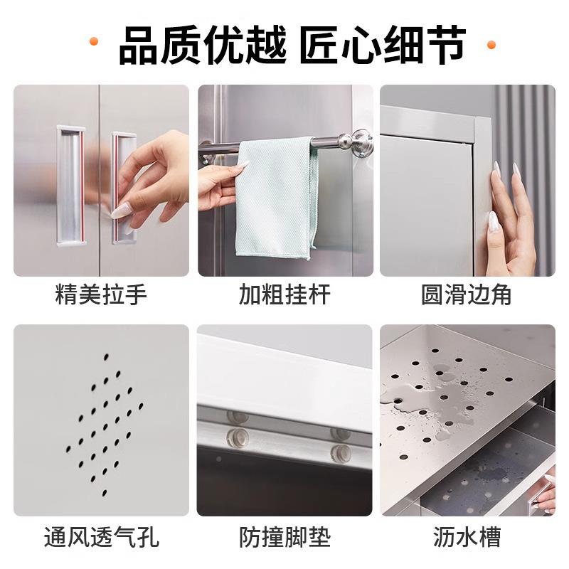 不锈钢清洁柜校学洁工具杂物收纳保储物柜工CY-QJG12厂不教室锈钢