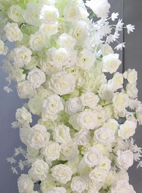 庆白色婚铁拱门花花艺36248牛角门户外婚礼堂布置花柱艺架结婚场