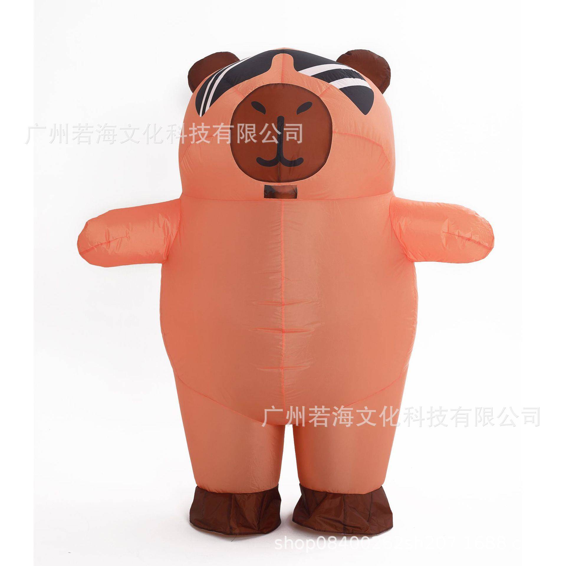 万节墨镜卡2371圣皮巴充气服派对道具搞笑圣诞拉节狂庆欢节活动典