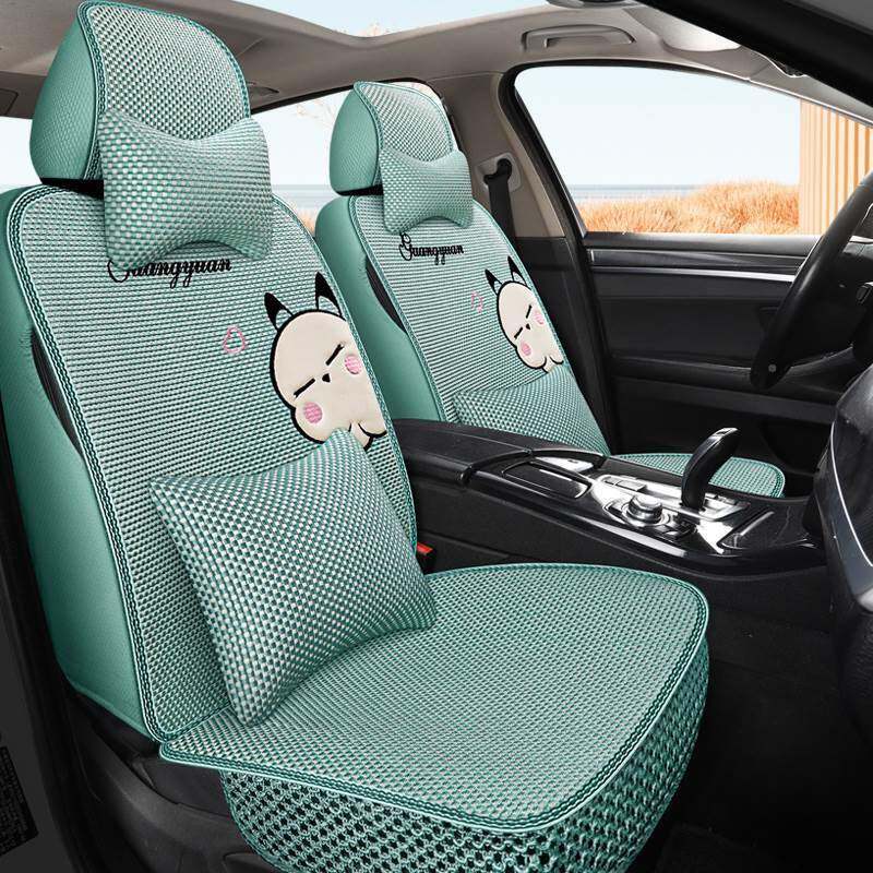 冰丝汽车坐垫夏季卡通爱透安MFR气长cs53逸动c可s55悦翔V3奔奔Est