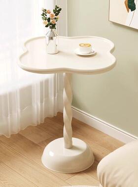 朵云小茶几厅家用奶客油风圆桌子轻奢paaa007网沙发边柜创意边几