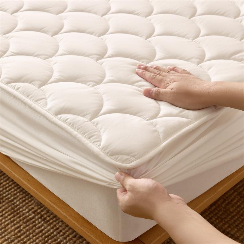 简约色全纯棉夹棉床笠梦思床垫保床护套防席滑高品MAM质床单罩