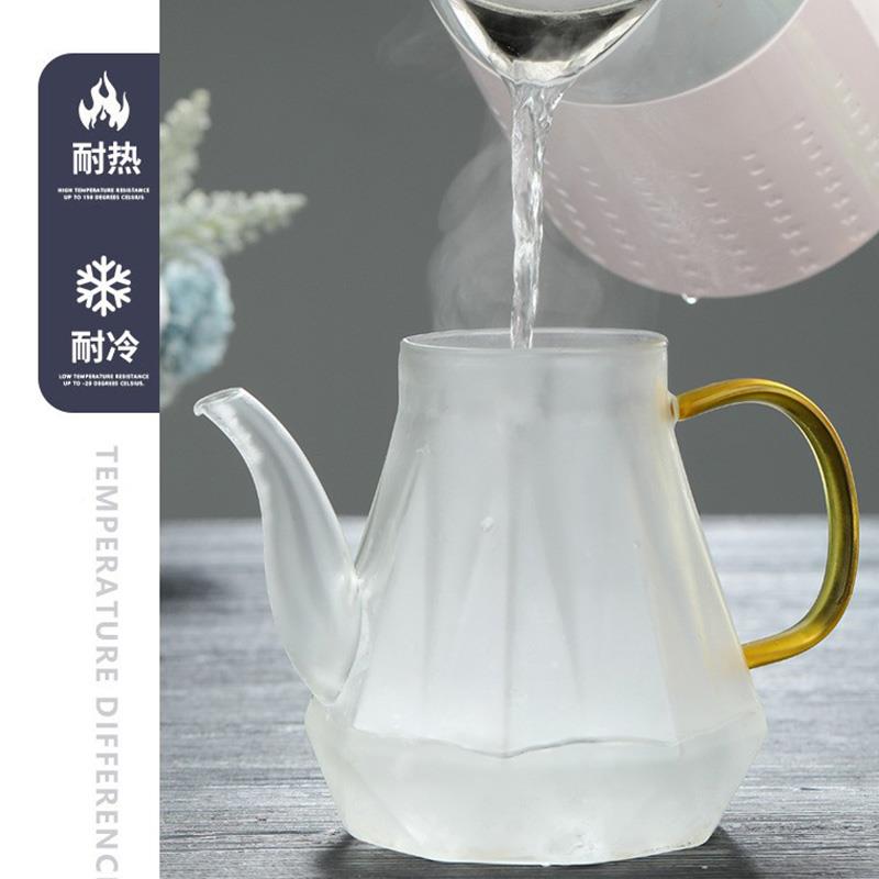耐XNW热玻璃茶壶茶器不锈钢过滤茶具茶分家离用办公大容量水钻煮
