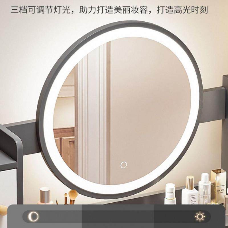 Kk梳iBEx8RAy妆台主型卧化妆镜化台小户型网红小化妆妆桌a卧室现