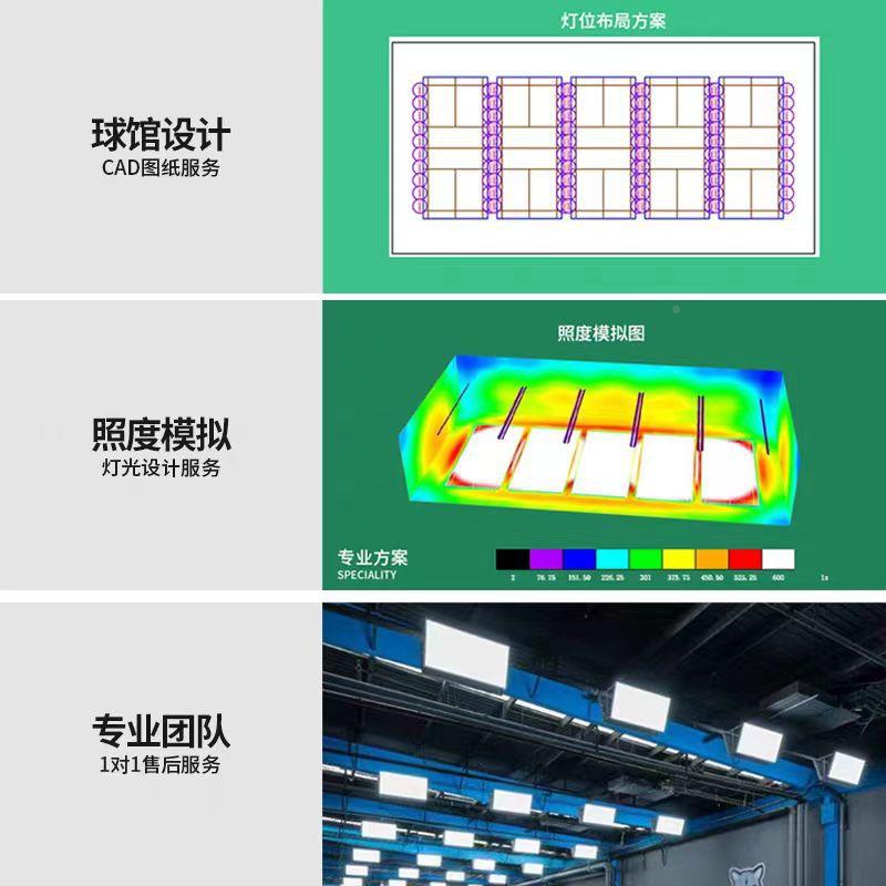 le防012眩目室球内羽毛球馆灯篮明场灯排球馆灯体育专用灯照无d影