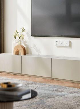 油风电WIH长视柜代简约小现户型家用客厅加卧室奶轻奢电视柜落地