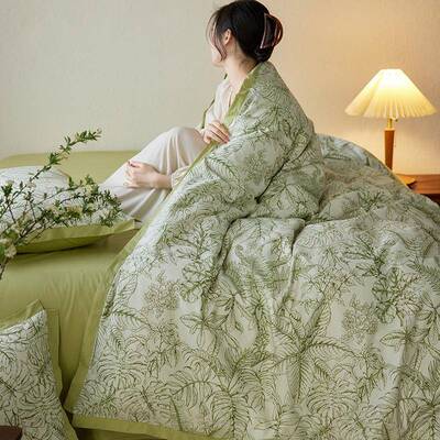 数码印花0类10长绒棉件套四全棉A纯棉床单被套床GHT笠三件套床上