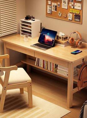 木书桌全实木学习书书36044房简书桌实家用儿童写字易桌椅环保实