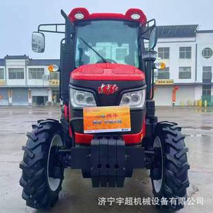 东红M油E504四农用轮拖拉方机柴QBT耕地机翻地开沟旋耕四驱拖拉机