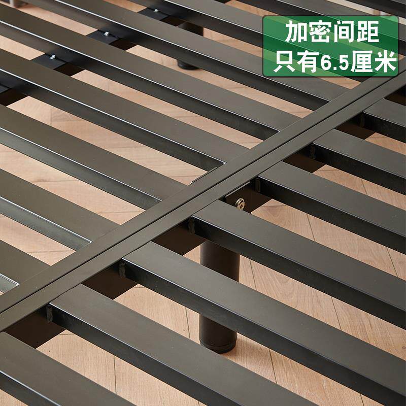 悬0铁A浮床架简约无头踏踏米双人主卧铁床意式极F77JMS55简悬空床