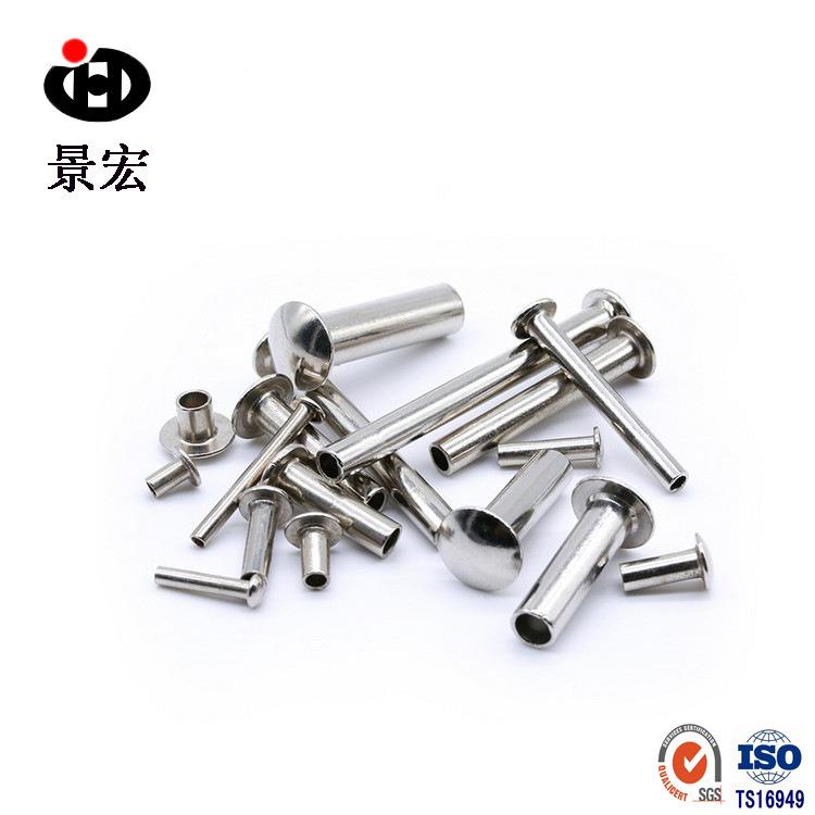 厂家现货销3售圆半空心铆钉04扁头半空心铆钉不TSV锈钢半空心铆钉