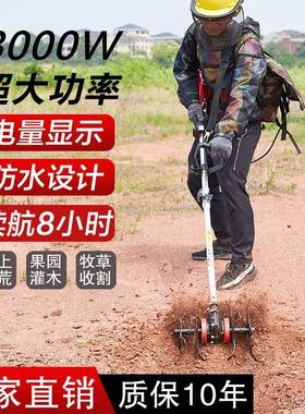 大机功率背坪负式电动割ZIF草机园林小型家用农草用充电除草打草