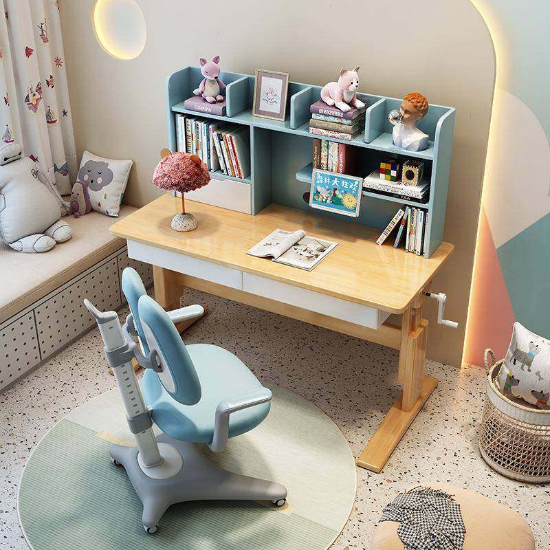 儿童手摇升降学习桌小可学生家9022用课桌实木桌书架一写字体桌书,畜牧/养殖物资,特种养殖设备,淘宝优惠券,粉丝福利购,淘宝优惠卷