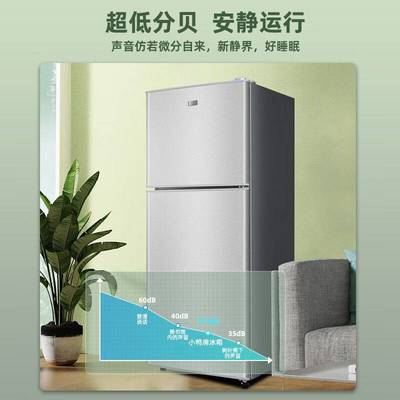 小冰箱小型家用小鸭牌双开门宿舍电冰箱大容量冰柜冷冻冷藏出租房