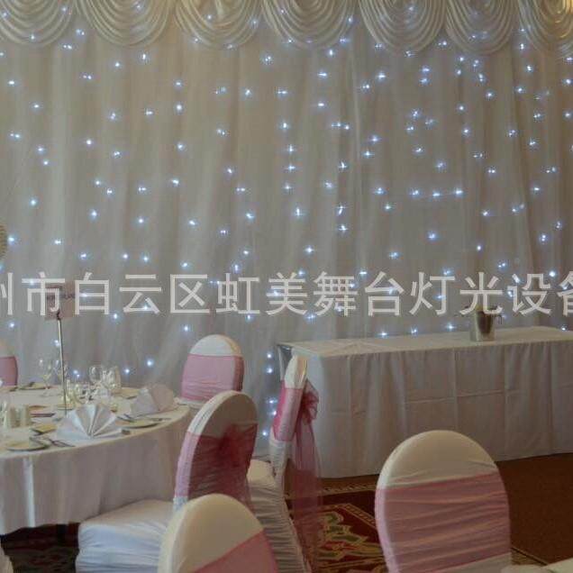 全灯星星L厅ED空幕布婚礼背景26962酒店装白饰迪酒吧背星景