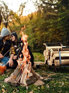 柴收纳架室内炉木柴木OYV木头收纳整壁理柴火架收纳金属架摆架移