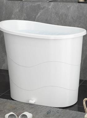 家用户型泡澡桶//成人38074洗澡料浴缸全身洗澡盆加厚浴桶大小桶