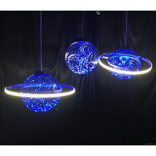 新款婚庆道梦球幻太空空球透眀星空婚礼SOI舞星台吊顶橱具窗布置