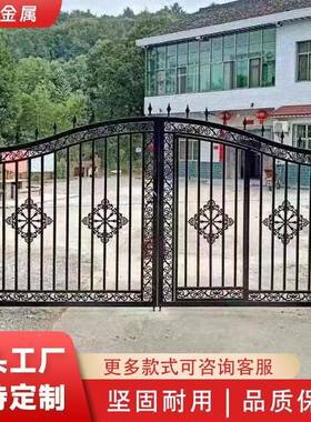 门铁艺大门庭院门别栅栏门家用户院子乡农村墅围61935墙大双开门