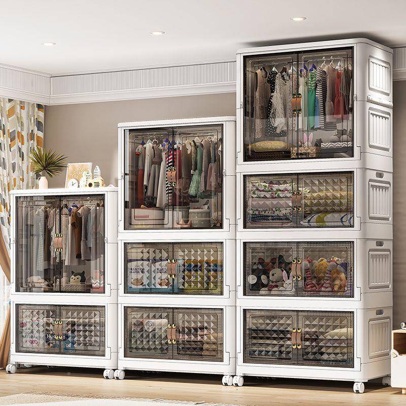 免宝安装折叠衣柜宝收衣收纳柜衣橱nm7m25jC儿童物家用储物柜纳箱