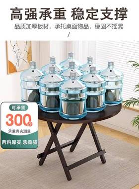 可折叠桌子小户型家用餐房出桌租简易圆形LKG吃饭桌阳台便携式摊