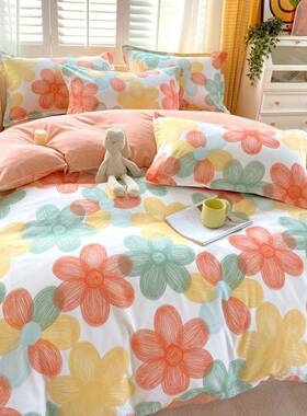 双GZ6M件床套纯棉单被套加厚斜纹磨毛棉人单人学生四宿舍F76JTMT5