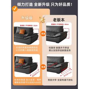 意大利技面料沙发小寓客厅科现代可简77单沙发访问豪华直排大户公