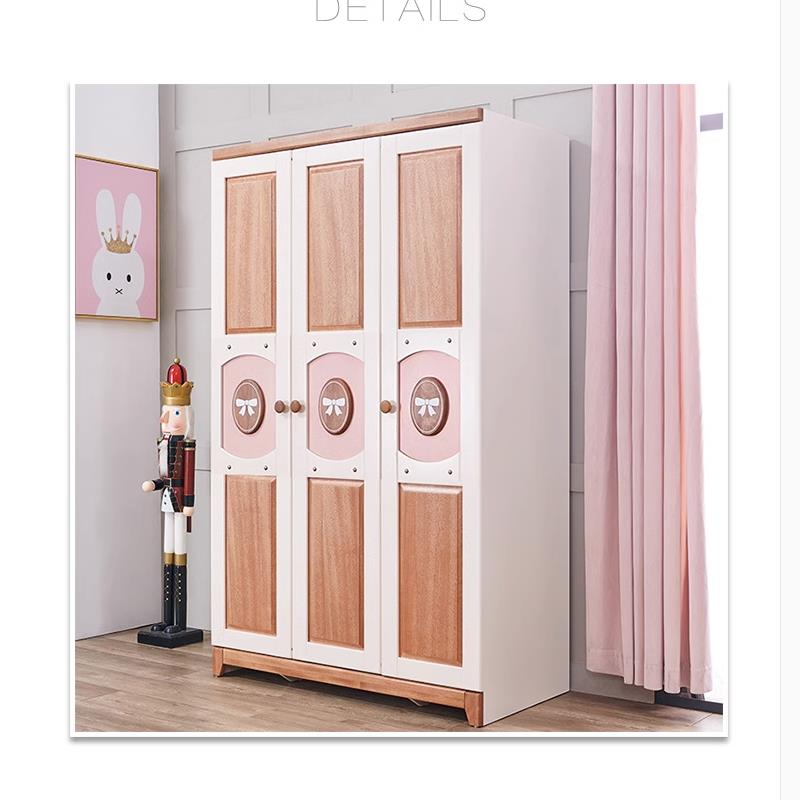 0J全实木原木檀红木家大衣柜2门门4ZZV3门木质衣橱儿童用收纳柜卧