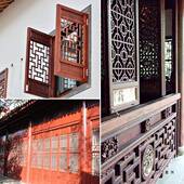 东阳木雕仿古14175结隔断榫卯户构木门窗老式 实木窗中式 镂空实花