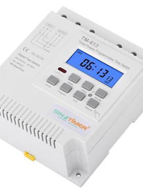 TM613背18978光能三相定时器3开关/微控电脑时开关/智水泵定时开
