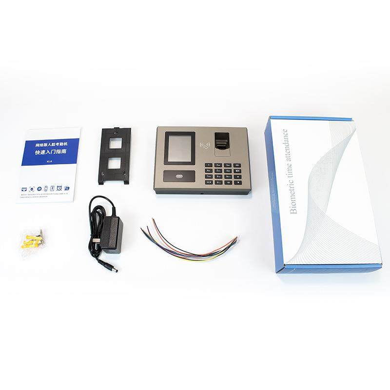 为FA30H指纹脸识东别考勤机25种人外语68188显示联网禁卡刷门脸打