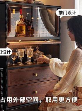 法复古电视边柜斗柜茶水式中古沙客厅展示发70812柜立柜储物置物