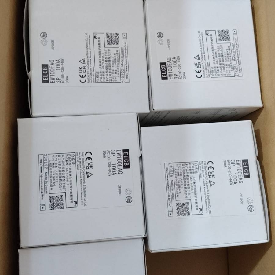 富士漏电断路器EW100EAG 3P 100A 75A  63A  60A 50A  30MA 开关