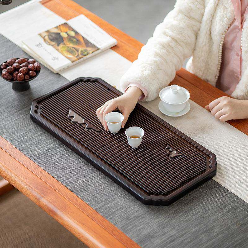 整块板重竹茶盘排台家用简约干泡盘大小号平71072茶托盘水式长方