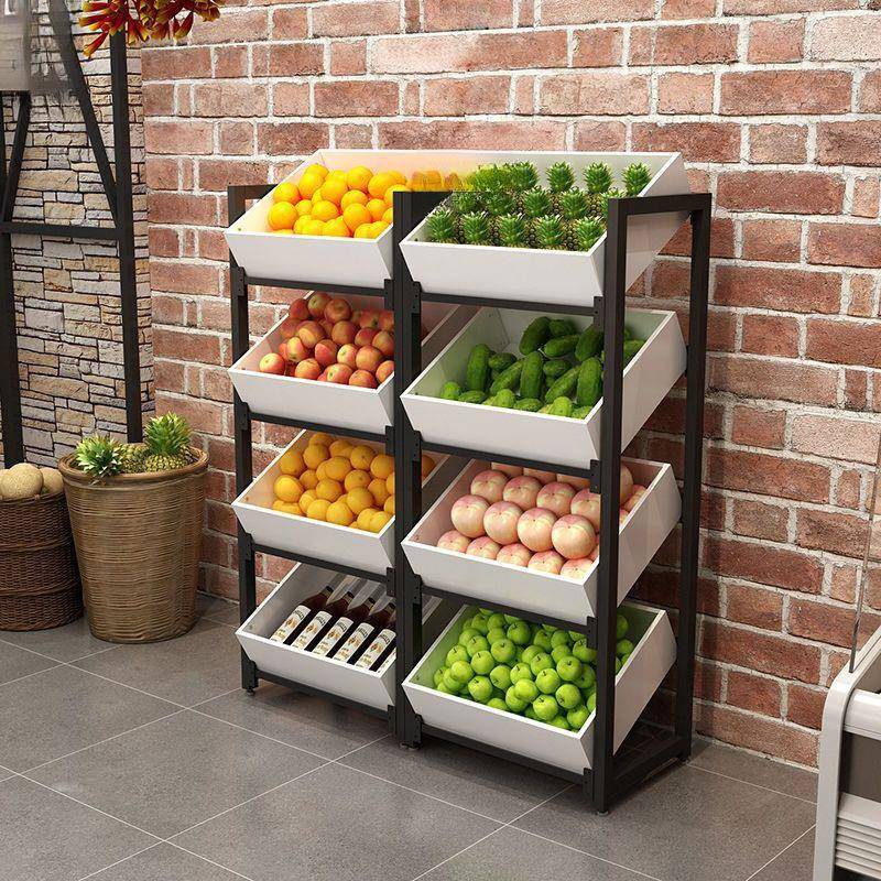 果架蔬水果架货架UGY展示柜多功能超市货储物架钢木架厨房鲜生组