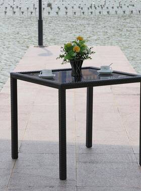 阳台桌椅藤椅三件套几户外桌无品牌/椅组休合简约现庭代闲椅子院