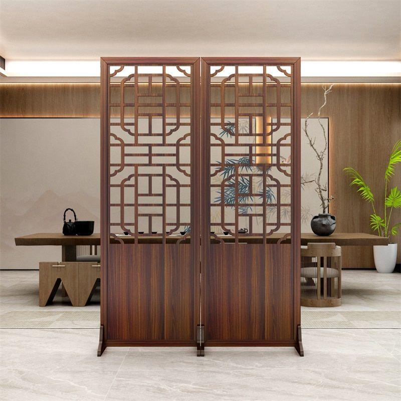 屏风隔断客厅遮挡扇墙中国风可折风叠移动屏单隔断办公XNV室隔断