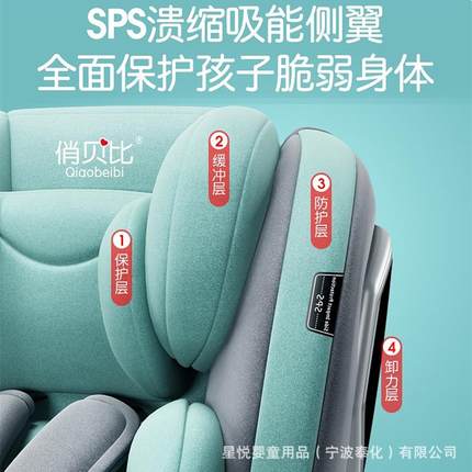 儿童安全座椅汽车用婴儿宝宝车载度旋转简易便携式坐椅岁通用