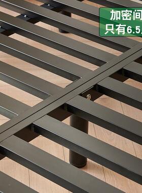 卧0A悬浮18448床架简约无床头踏踏人悬米双主铁床意式极简空铁床