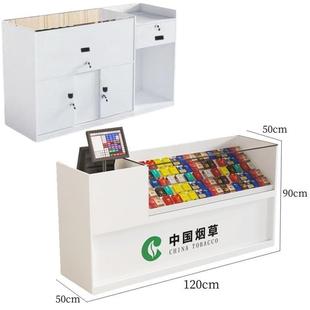 小卖部柜台19851烟柜加锁整装明钢收化玻璃展示柜烟可架成品展示